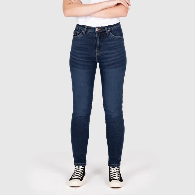 Knox Colton Slim-Tapered Jeans Dame XS - Blå 