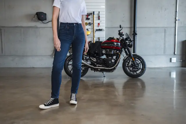 Knox Colton Slim-Tapered Jeans Dame XS - Blå 