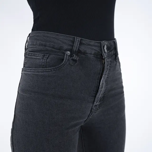 Knox Colton Slim-Tapered Jeans Dame XL - Charcoal 