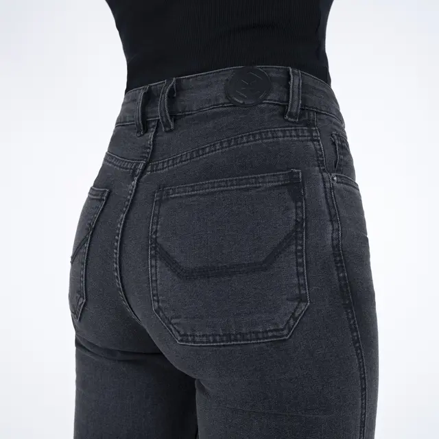 Knox Colton Slim-Tapered Jeans Dame XL - Charcoal 