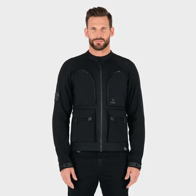 Knox Tor Beskyttelsesjakke Sort M AA-beskyttelse utviklet for adventure 