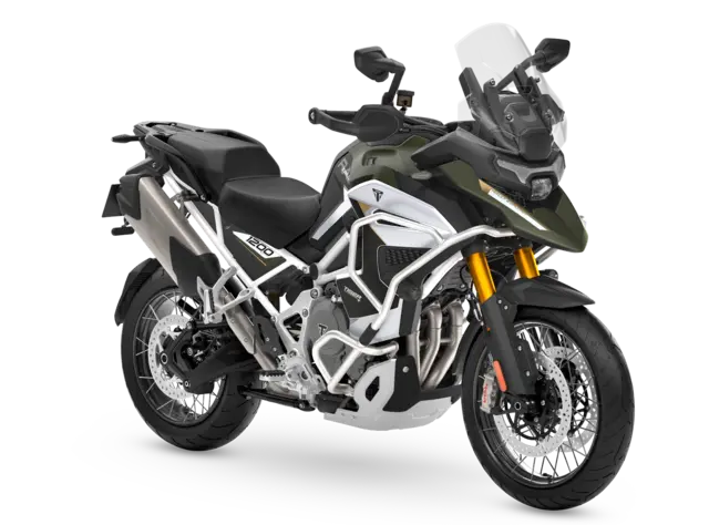 Triumph Tiger 1200 RALLY EXPLORER 2027 Matt khaki green & Matt sapphire black 