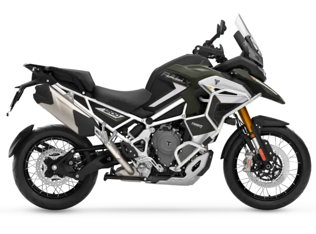 Triumph Tiger 1200 RALLY EXPLORER 2027 Matt khaki green & Matt sapphire black 