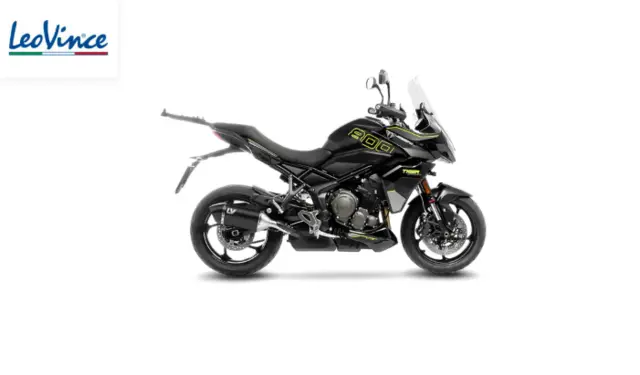 Leovince LV14 Slip-on Sort Tiger Sport 800 