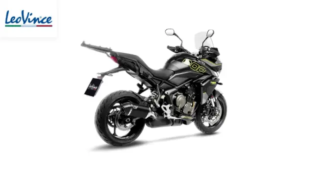 Leovince LV14 Slip-on Sort Tiger Sport 800 