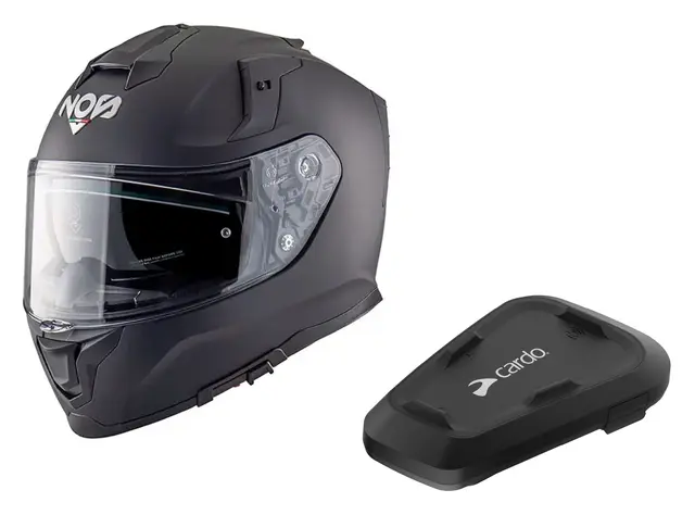 NOS NS-10 + Cardo Spirit Pakke med hjelm og intercom 