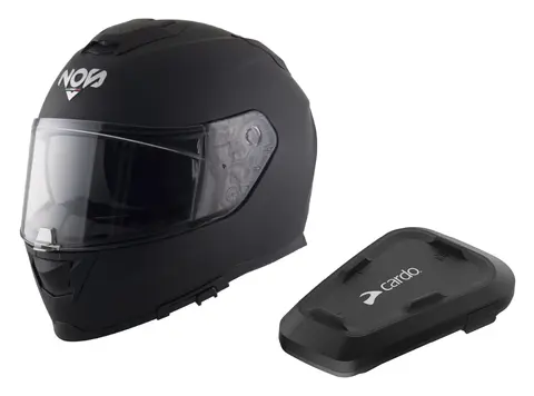 NOS NS-11F + Cardo Spirit Pakke med hjelm og intercom