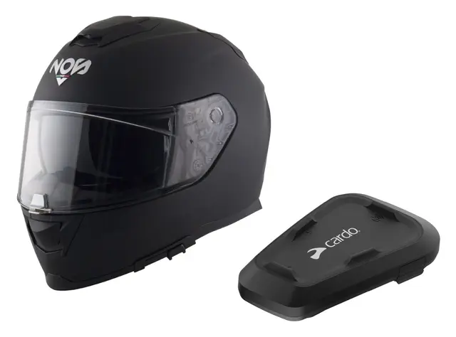 NOS NS-11F + Cardo Spirit Pakke med hjelm og intercom 