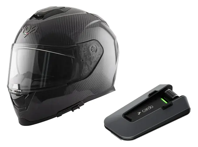 NOS NS-11C + Cardo Packtalk Edge Pakke med hjelm og intercom 