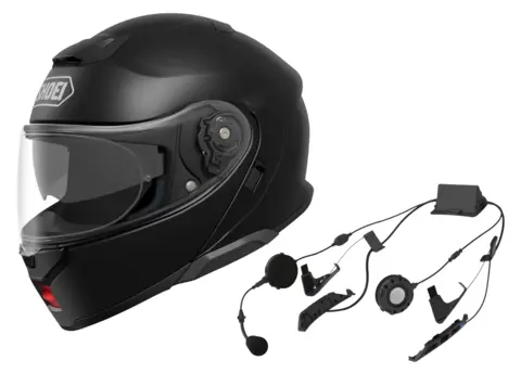 Shoei Neotec 3 + Sena SRL3 Pakke med hjelm og integrert intercom