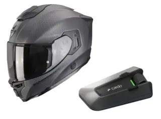 Scorpion EXO-1500 + Cardo Packtalk Edge Pakke med hjelm og intercom