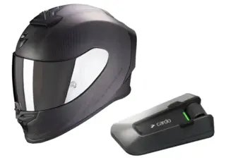 Scorpion EXO-R1 + Cardo Packtalk Edge Pakke med hjelm og intercom