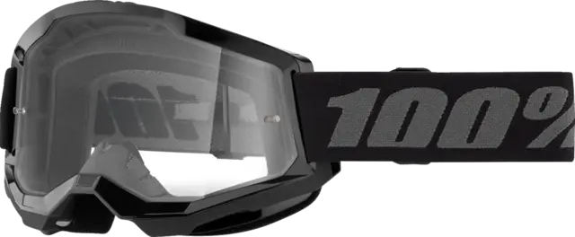 100% Youth Strata 2 Crossbriller Klart Glass - Svart 