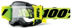 100% Accuri 2 Forecast Crossbriller Klart Glass - Sort/Gul