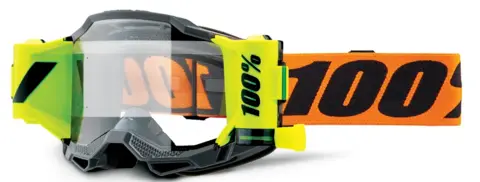 100% Accuri 2 Forecast Crossbriller Klart Glass - Sort/Oransje
