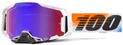 100% Armega Crossbriller R&#248;d/bl&#229; Speilglass HiPER - United