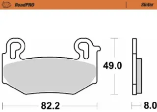 Motomaster RoadPRO Sinter Bremseklosser Foran R1300GS