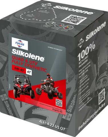 Silkolene 5W-40 ATV/UTV-olje 4 Liter Fullsyntetisk olje til ATV og UTV