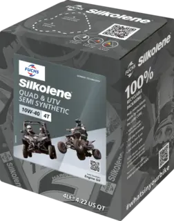 Silkolene 10W-40 ATV/UTV-olje 4 Liter Delsyntetisk olje til ATV og UTV