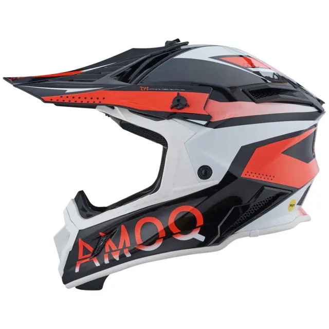 AMOQ Friction MIPS Crosshjelm XS Rød/Sort 