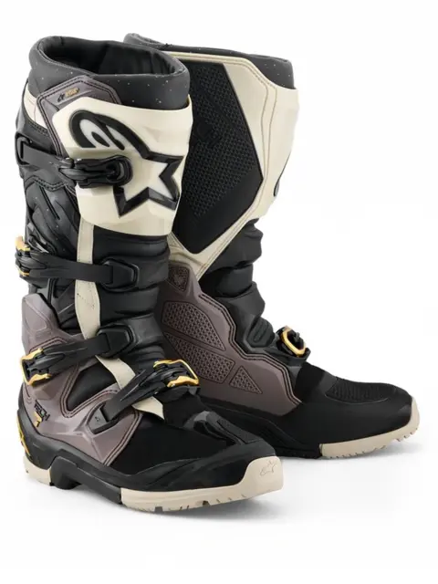 Alpinestars Tech 7 Enduro Støvel Sort/Grå/Gull - 47 (US 12) 