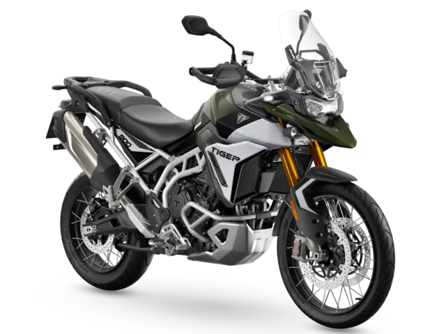 Triumph Tiger 900 Rally PRO 2026 MATT KHAKI GREEN / MATT PHANTOME BLACK 