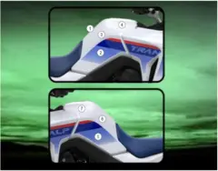 Eazi-Grip Tank Paint Protection Kit Clear - Gloss | XL750 Transalp 23-