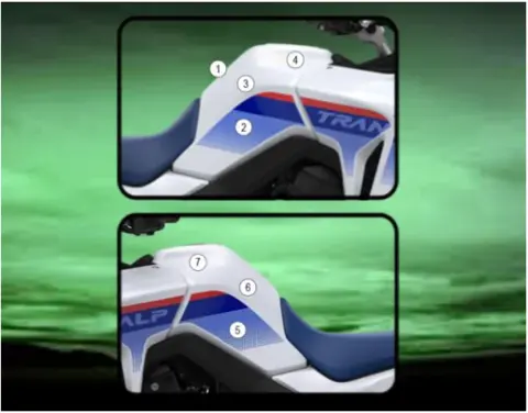 Eazi-Grip Tank Paint Protection Kit Clear - Gloss | XL750 Transalp 23-