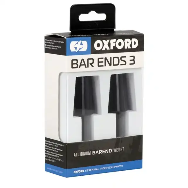 Oxford BarEnds 3 Styrelodd av aluminium for 22 mm styrer 