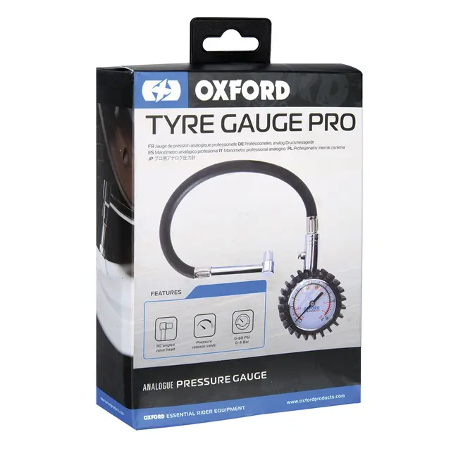 Oxford Tyre Gauge Pro Lufttrykksmåler 0-60 psi 