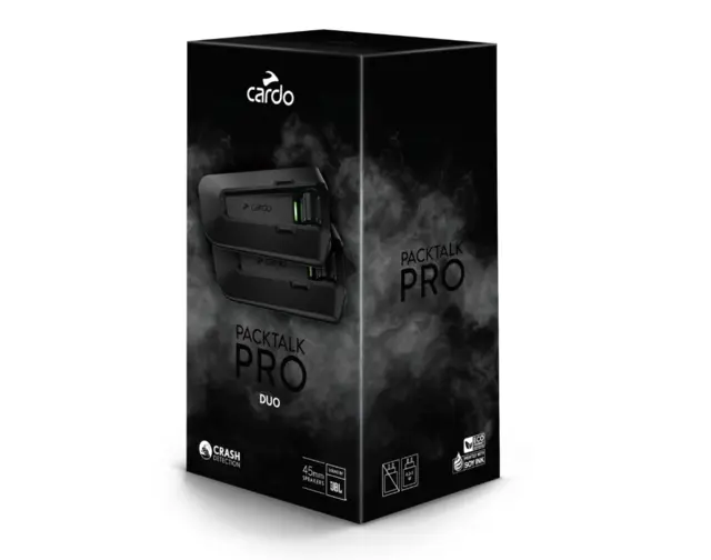 Cardo Packtalk Pro Intercom Duo Dobbeltsett - for 2 hjelmer 