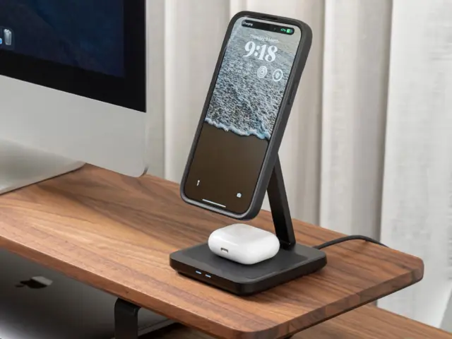 Quad Lock Dual Desktop Lader Perfekt på kontoret 