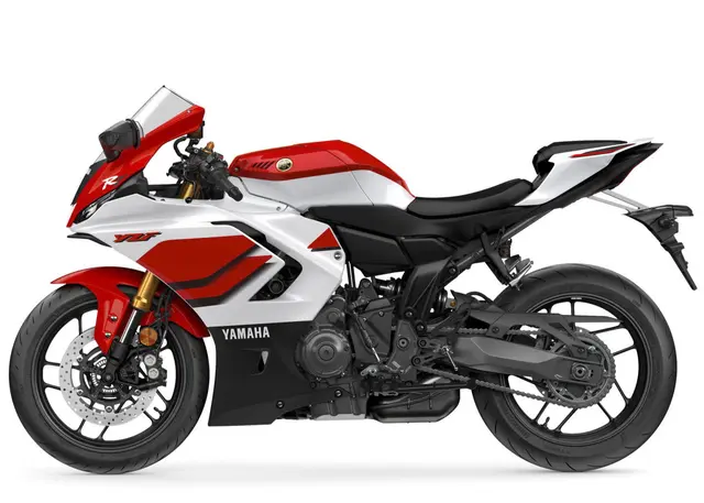 Yamaha R7 2026 Hvit/rød Velg modell og farge 