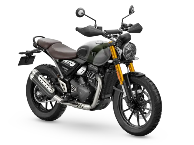 Triumph Scrambler 400 X 2027 MATT PEWTER GREY / MATT KHAKI GREEN 