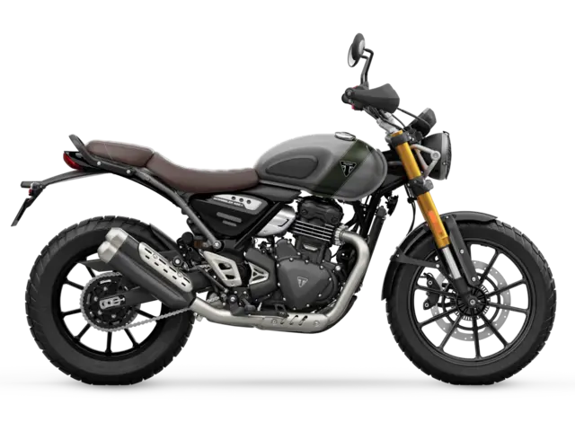Triumph Scrambler 400 X 2027 MATT PEWTER GREY / MATT KHAKI GREEN 