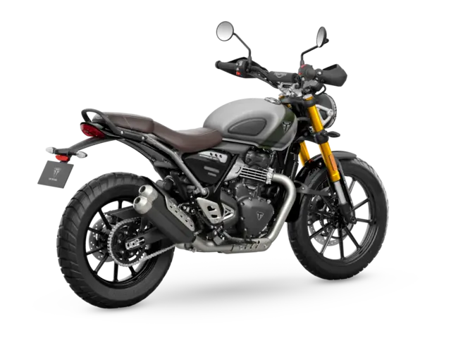 Triumph Scrambler 400 X 2027 MATT PEWTER GREY / MATT KHAKI GREEN 