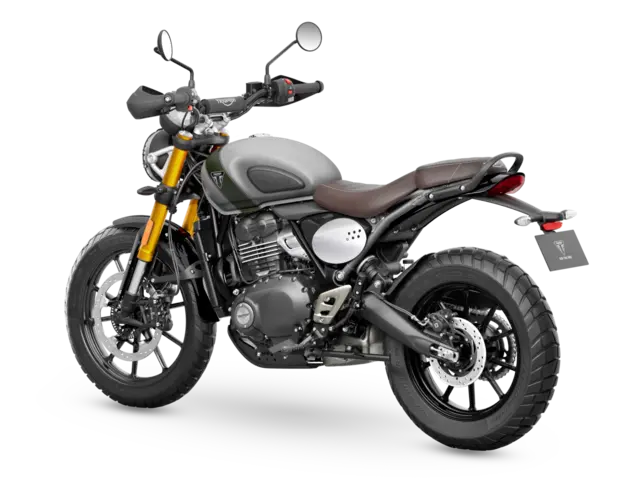 Triumph Scrambler 400 X 2027 MATT PEWTER GREY / MATT KHAKI GREEN 