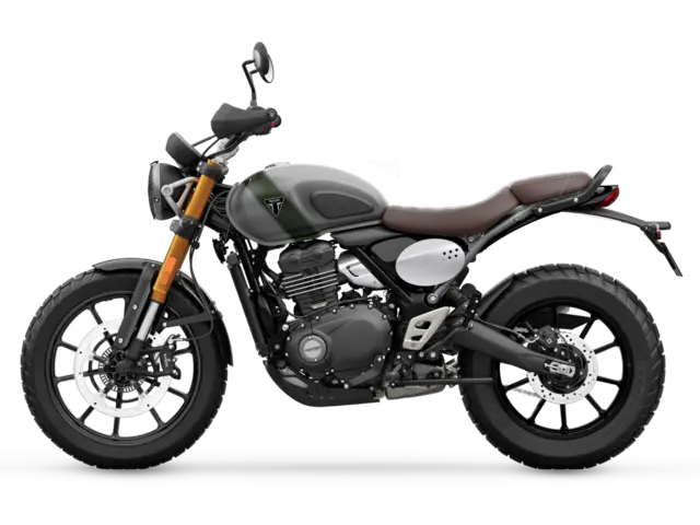 Triumph Scrambler 400 X 2027 MATT PEWTER GREY / MATT KHAKI GREEN 