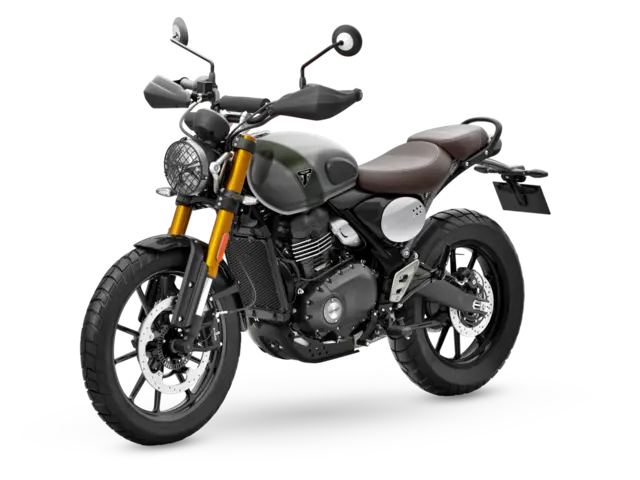 Triumph Scrambler 400 X 2027 MATT PEWTER GREY / MATT KHAKI GREEN 