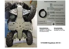 Bukplatekit Yamaha YFM450 Kodiak 18-