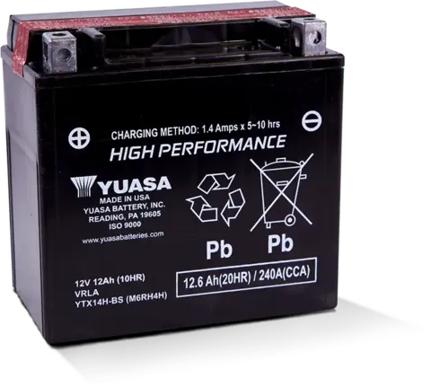 Yuasa YTX14H-BS Batteri 12V 12Ah 240CCA